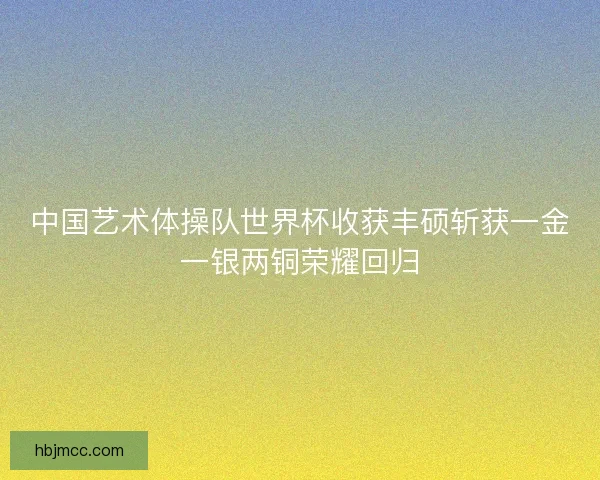 中国艺术体操队世界杯收获丰硕斩获一金一银两铜荣耀回归